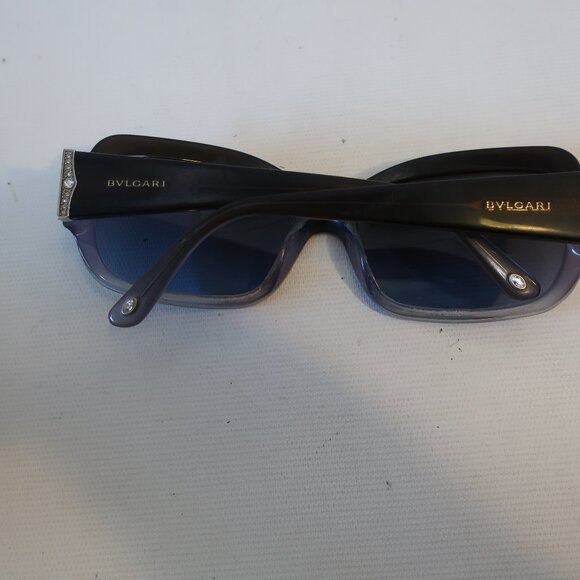 Womens Bvlgari 8052-B Black, Gray Ombre Plastic Prescription Sunglasses